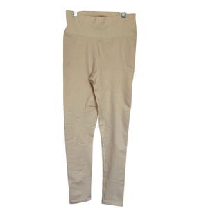 Aerie Offline Women Seamless Leggings M Cream 7/8 Activewear‎